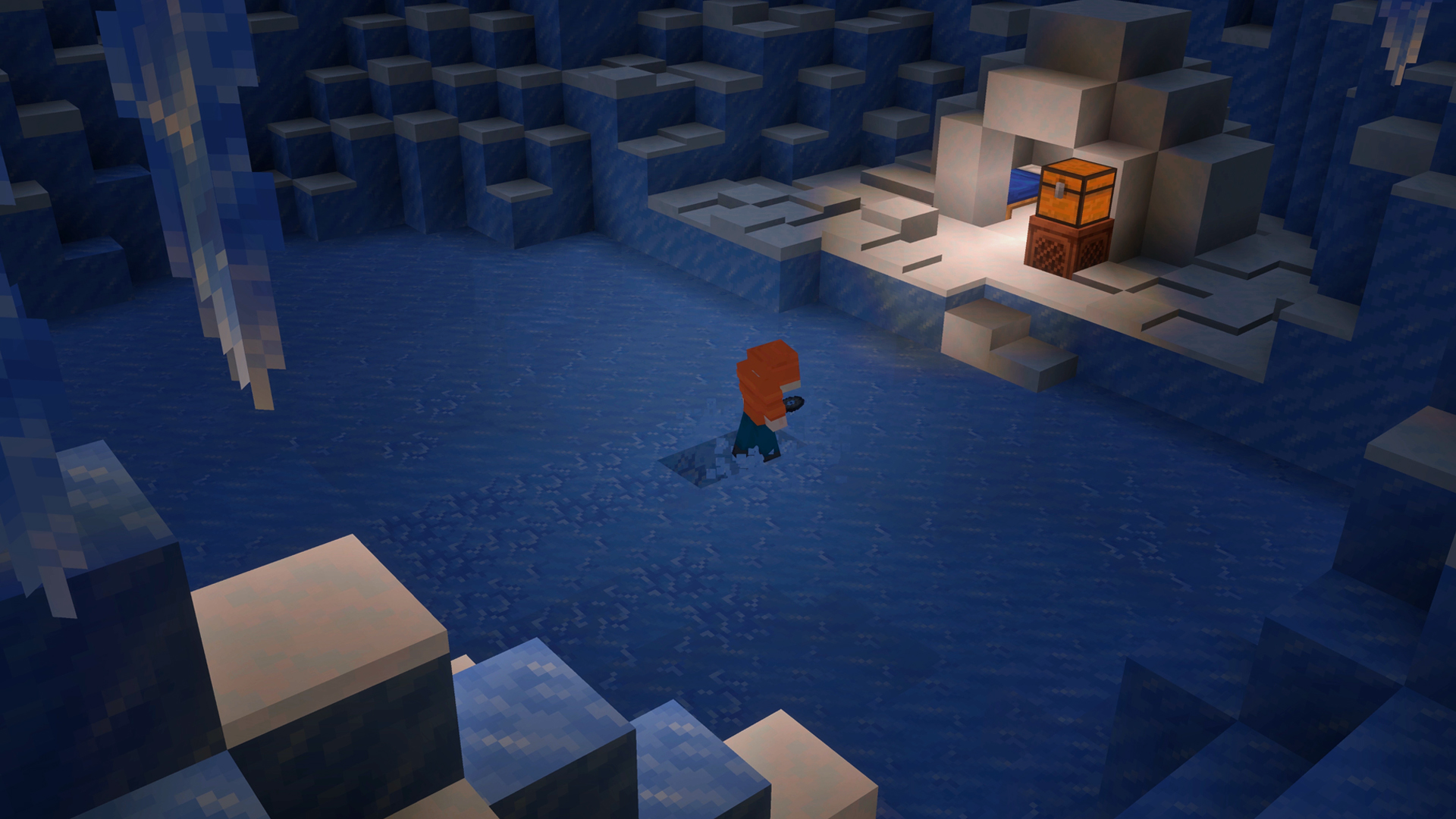 Brittle ice in Minecraft Preview